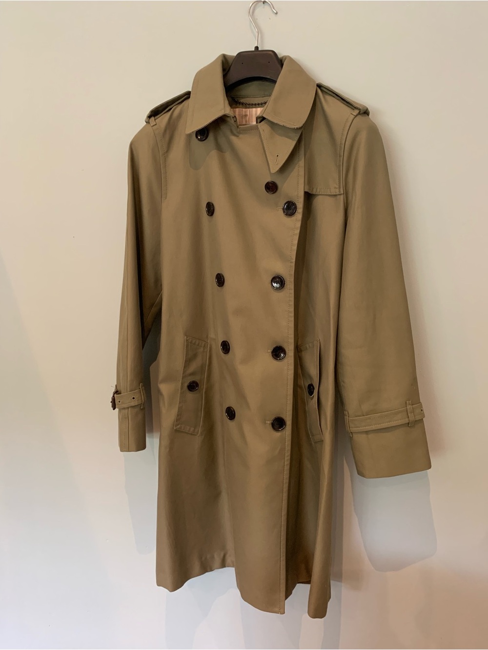 Coach Classic Women’s Green Trench Coat - Double-Breasted